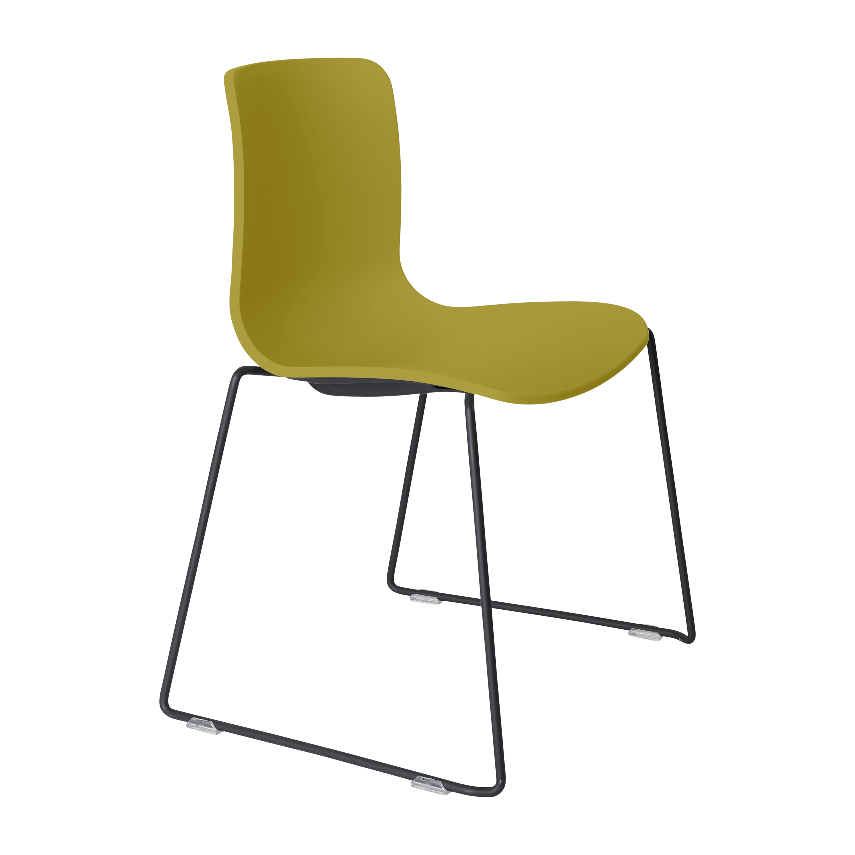 Acti Chair (Mustard / Sled Base Black)